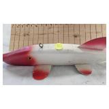 Beautiful XXL Hand Carved Spearing Decoy