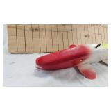 Beautiful XXL Hand Carved Spearing Decoy