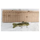 Classic Lawrence Bethel Signed Sucker Spearing Decoy