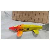 Pair Hand Carved Spearing Decoys