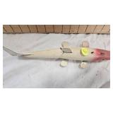 Early Jointed XL Carved Spearing Decoy