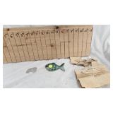 Original K. Sletten Sub Surface Decoy, As New with Instructions, Willmar, MN