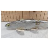 Original Hand Carved 12" Silver Shad Decoy