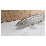 Original Hand Carved 12" Silver Shad Decoy