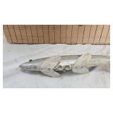 Original Hand Carved 12" Silver Shad Decoy