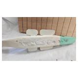 (2)XXL Spearing Decoys Woodcarved, Very Old