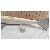 (2)XXL Spearing Decoys Woodcarved, Very Old