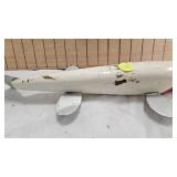 (2)XXL Spearing Decoys Woodcarved, Very Old