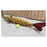 Pair of Early Hand Carved Spearing Decoys