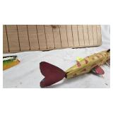 Pair of Early Hand Carved Spearing Decoys