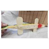 Pair of Early Hand Carved Spearing Decoys