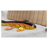 Pair of As New Carved Spearing Decoys