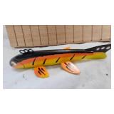 Pair of As New Carved Spearing Decoys