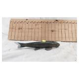 Hand Carved Sucker Minnow Spearing Decoy