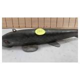 Hand Carved Sucker Minnow Spearing Decoy
