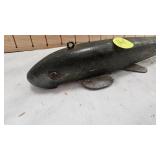 Hand Carved Sucker Minnow Spearing Decoy