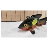 D&B Hand Carved Fire Perch Spearing Decoy, As New