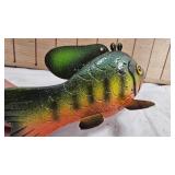 D&B Hand Carved Fire Perch Spearing Decoy, As New