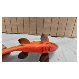 D&B Hand Carved Fire Perch Spearing Decoy, As New