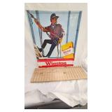 Winston Lights Cigarette Metal Vintage Sign