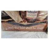 Budweiser 1991 Twins World Series Poster in Plexiglass Cover Frame