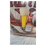 Budweiser 1991 Twins World Series Poster in Plexiglass Cover Frame