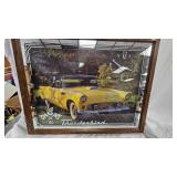 Thunderbird Clock in Wood Frame, works