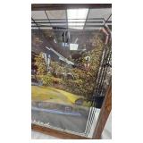 Thunderbird Clock in Wood Frame, works