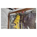 Thunderbird Clock in Wood Frame, works