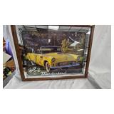 Thunderbird Clock in Wood Frame, works