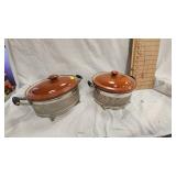 Vintage Bean Pot and Holder-Gurnsey?