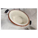 Vintage Bean Pot and Holder-Gurnsey?