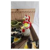 Chicken Lot as Pictured with Sugar and Creamer Set