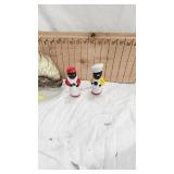 Jim Beam Cat Decanter, No Label, good condition along with African/American S/P