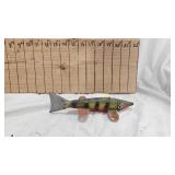 Vintage Minnesota Hard Carved 8" Decoy Lure, possibly Lewis Anderson