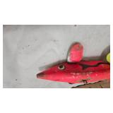 2 Hand Carved Vintage Spearing Decoys