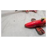 2 Hand Carved Vintage Spearing Decoys