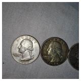Washington Silver,25c,(3)