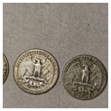 Washington Silver,25c,(3)
