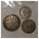Lot of 3 Silver Pfennings