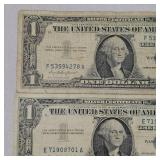 (3) 1957 Series $1 Silver Certificates