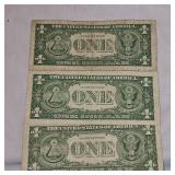 (3) 1957 Series $1 Silver Certificates