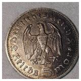 Foreign Half, .835 Silver