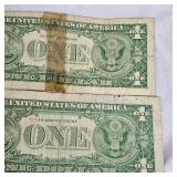 Lot of 2-Series 1957 Star Note $1 Silver Certificates