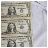 Lot of 2-Series 1957 Star Note $1 Silver Certificates