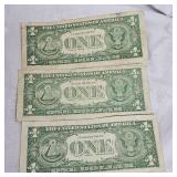 Lot of 2-Series 1957 Star Note $1 Silver Certificates