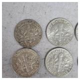 (10) Lot of Roosevelt Dimes, 10c