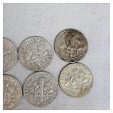 (10) Lot of Roosevelt Dimes, 10c