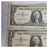 (3) Lot of $1 Series 1957 Silver Certificates