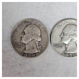Washington Silver,25c,(3)